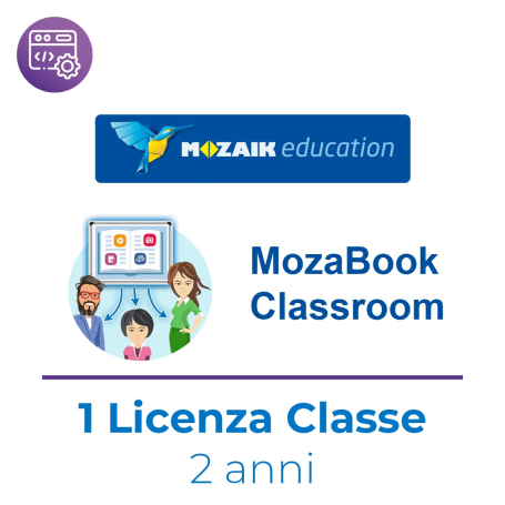 Mozaik MozaBook CLASSROOM – Licenza per Dispositivo Condiviso - Abbonamento 2 Anni