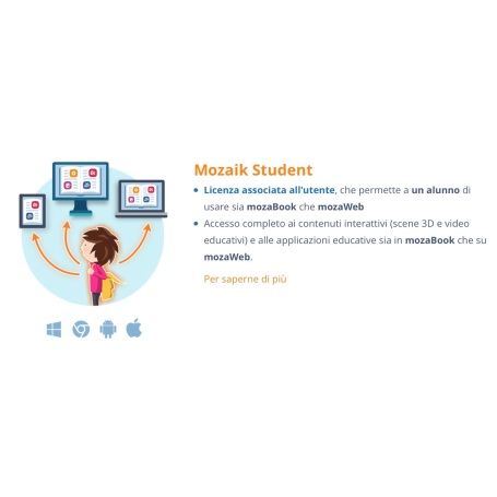 Mozaik STUDENT– Licenza 30 Utenti/Studenti - Abbonamento 1 Anno – Multipiattaforma - Italiano