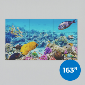 Videowall HIKVISION 3x3 - Dimensioni 163" - Cornice 3,5 mm